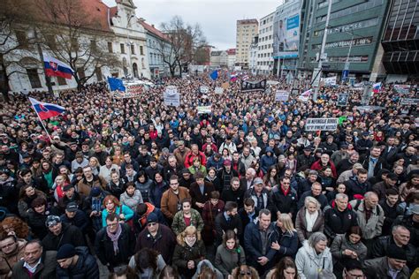 Mapa miest, kde sa konali protesty Za slušné Slovensko