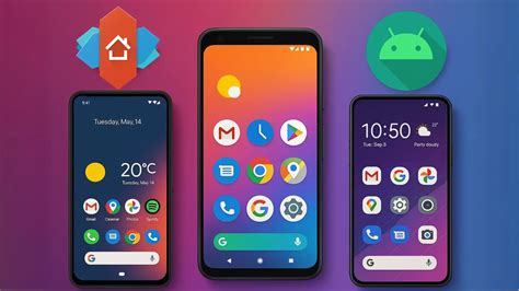 Porovnanie bežného Android launchera a zjednodušeného launchera pre seniorov