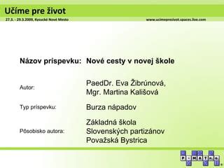 Základná definícia aktivačného príspevku