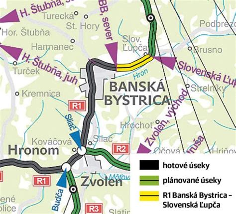 Mapa Banskej Bystrice s vyznačenými psími parkami a zvieracími útulkami