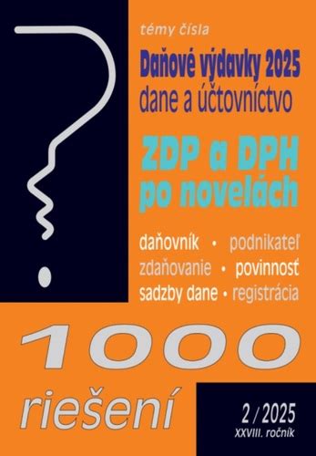 Prehľad daňových výdavkov pre SHR