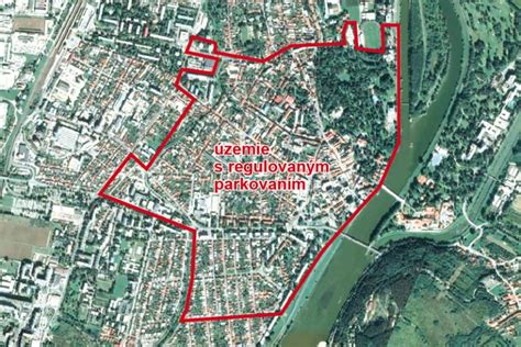 Mapa parkovacích zón Piešťany