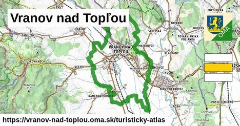 Mapa s vyznačeným ÚPSVaR Vranov nad Topľou