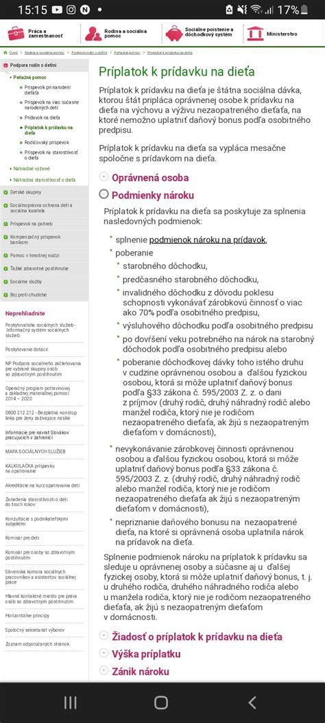 Schéma nároku na príplatok k prídavku na dieťa