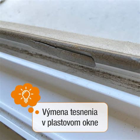 Poškodené tesnenie na plastovom okne