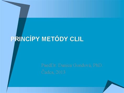 Princípy Callanovej metódy