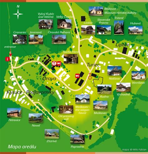 Mapa dediny Ráztoky