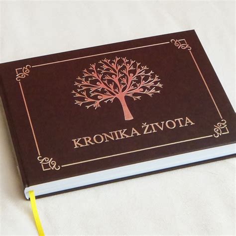 Obal knihy života s priestorom na fotografie a poznámky