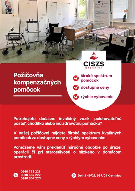 Infografika s rôznymi typmi kompenzačných pomôcok