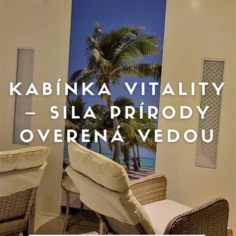 Kabínka Vitality a jej terapie