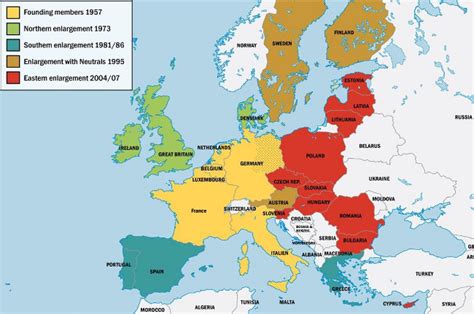 Mapa EÚ s vyznačením rôznych dôchodkových vekov