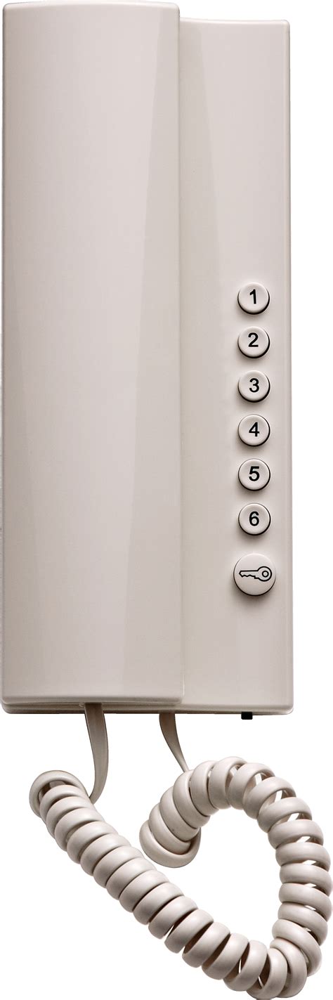 Domáci telefón Tesla Elegant z rôznych uhlov