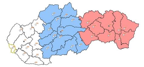 Mapa súdnych obvodov pre miestnu príslušnosť