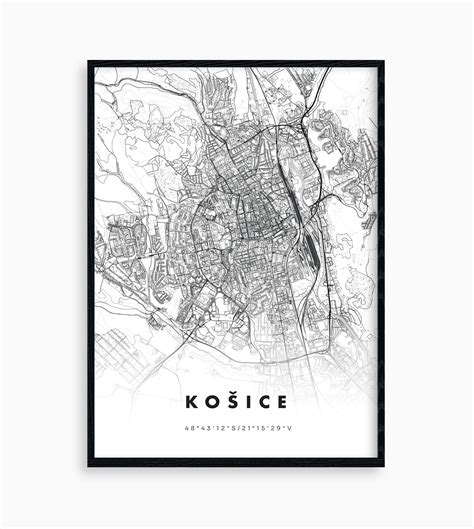 Mapa pobočiek ÚPSVaR Košice