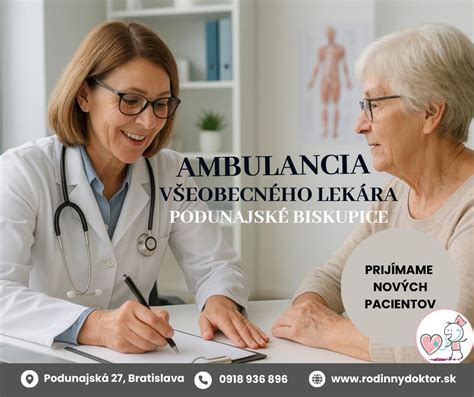 Ilustrácia všeobecného lekára počas prehliadky pacienta