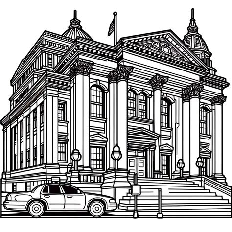 Obrázok súdnej budovy a dokumentov