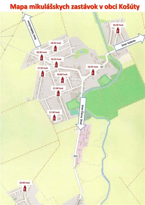 Mapa umiestnenia ÚPSVaR Námestovo a okolitých obcí