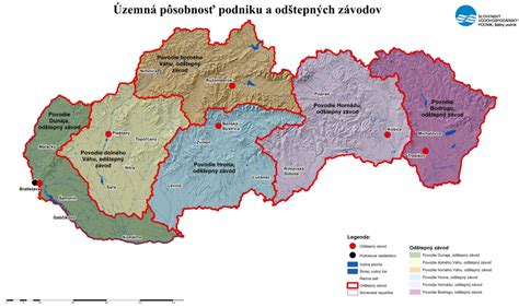 Mapa: Územná pôsobnosť ÚPSVaR Žilina