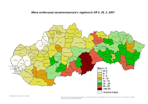 Mapa detašovaných pracovísk Ústredia práce, sociálnych vecí a rodiny