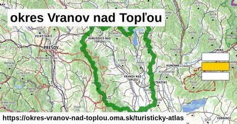 Mapa Vranov nad Topľou s vyznačeným sídlom ÚPSVaR