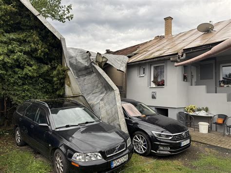 Fotografia následkov veternej smršte v Prešove