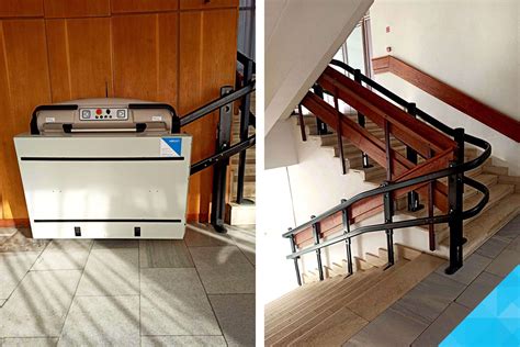 Šikmá schodisková plošina v interiéri