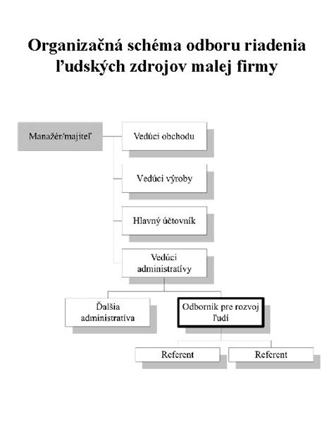 Schéma efektívneho riadenia