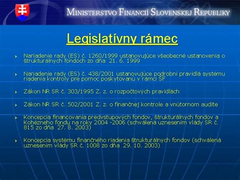Legislatívny rámec ÚPSVaR