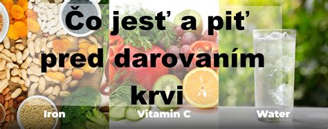 Ilustrácia zdravej stravy pred darovaním krvi