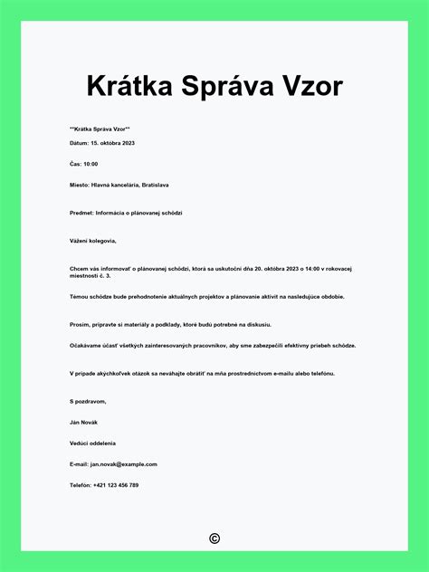 Formulár priebežnej písomnej správy