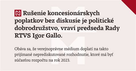 Informácia o zrušení koncesionárskych poplatkov RTVS