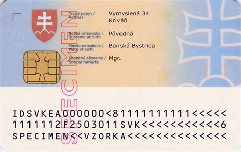 Elektronický občiansky preukaz s čipom, pripravený na použitie