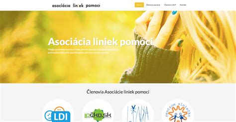 Zoznam kontaktných liniek pomoci