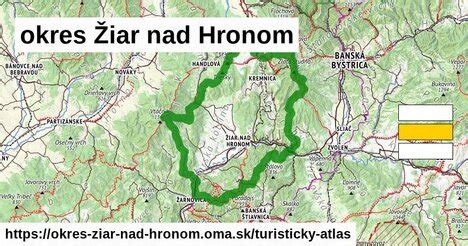 Mapa: Žiar nad Hronom rozdelenie ulíc