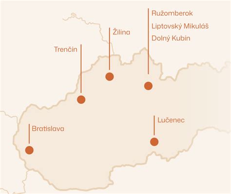 Mapa Ruskej federácie s vyznačenými mestami uvedených subjektov