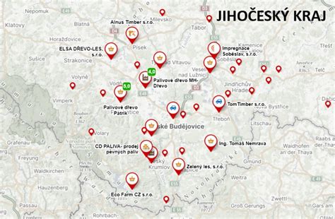 Mapa potenciálnych odberateľov palivového dreva