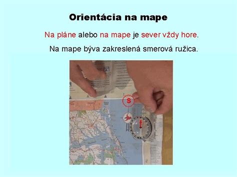 Presná orientácia na mape