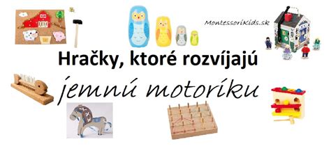 Ilustrácia pomôcok pre rozvoj jemnej motoriky