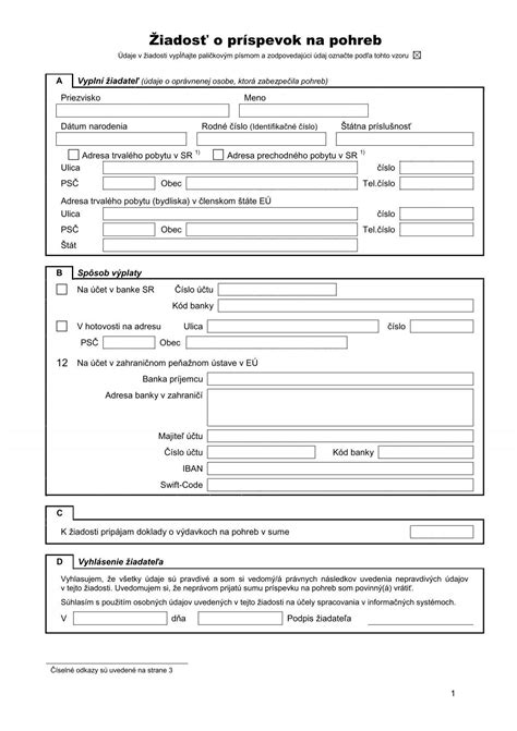 Príspevok na pohreb - informácie