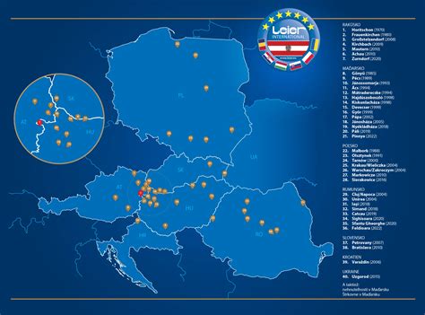 Mapa výrobných závodov LEONI