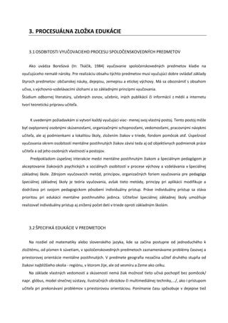 Schéma: Prehľad organizačných foriem vyučovania v špeciálnej pedagogike