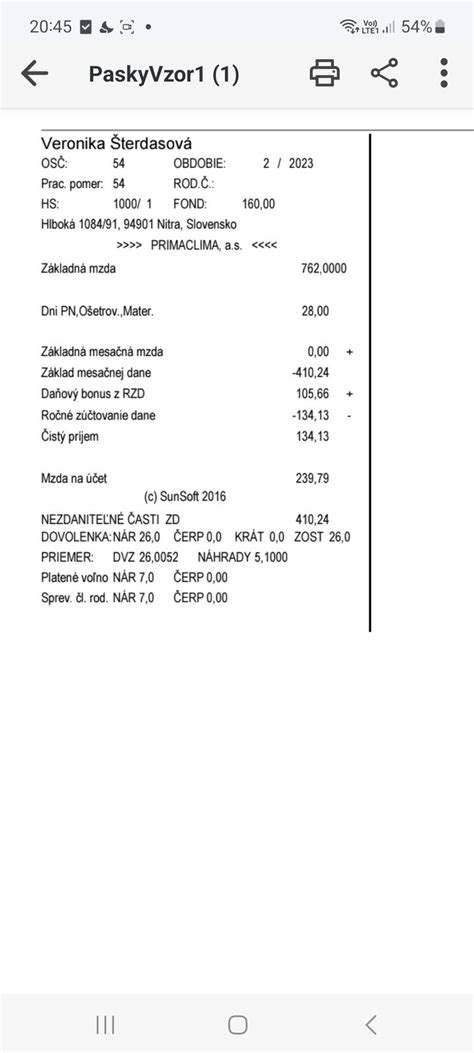 Denný vymeriavací základ