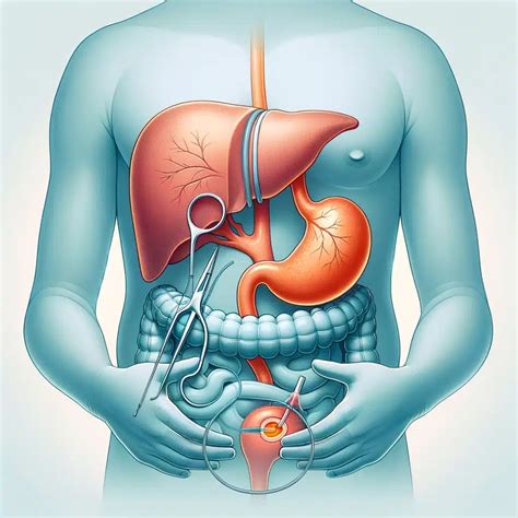 Anatomická schéma žlčníka