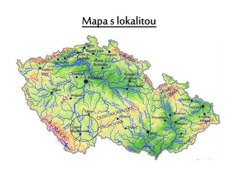 Mapa s vyznačeným Popradom a lokalitou centra