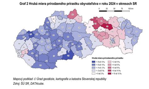 Mapa Slovenska zobrazujúca počet gynekológov na 10-tisíc žien v okrese