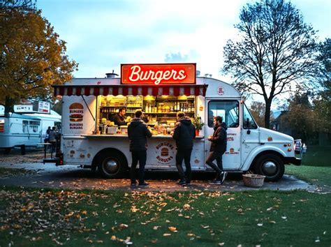 Rôzne food trucky s ponukou havajských jedál