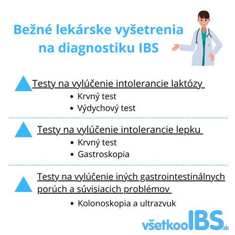 Požiadavky na lekárske vyšetrenia pre rôzne diagnózy