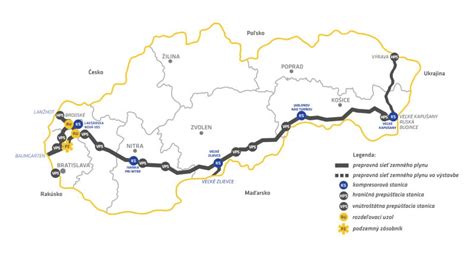 Mapa distribútorov elektriny a plynu na Slovensku