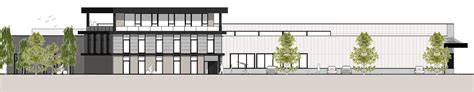 Architektonický pohľad na budovu denného stacionára