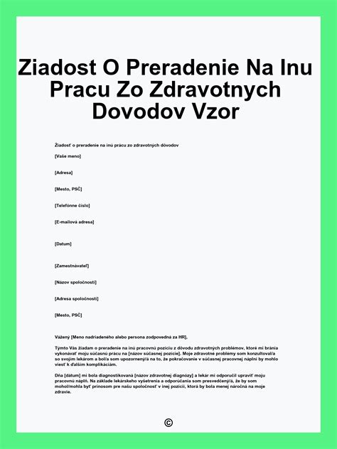 Proces preradenia zamestnanca na inú prácu